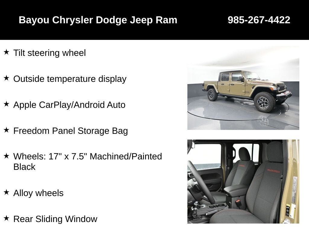 2025 Jeep Gladiator GLADIATOR RUBICON 4X4