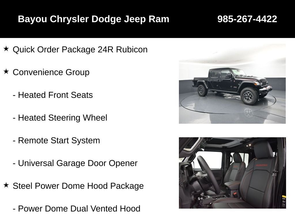 2026 Jeep Gladiator GLADIATOR RUBICON 4X4