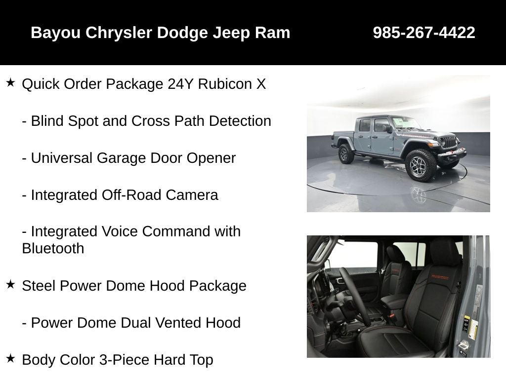 2026 Jeep Gladiator GLADIATOR RUBICON X 4X4