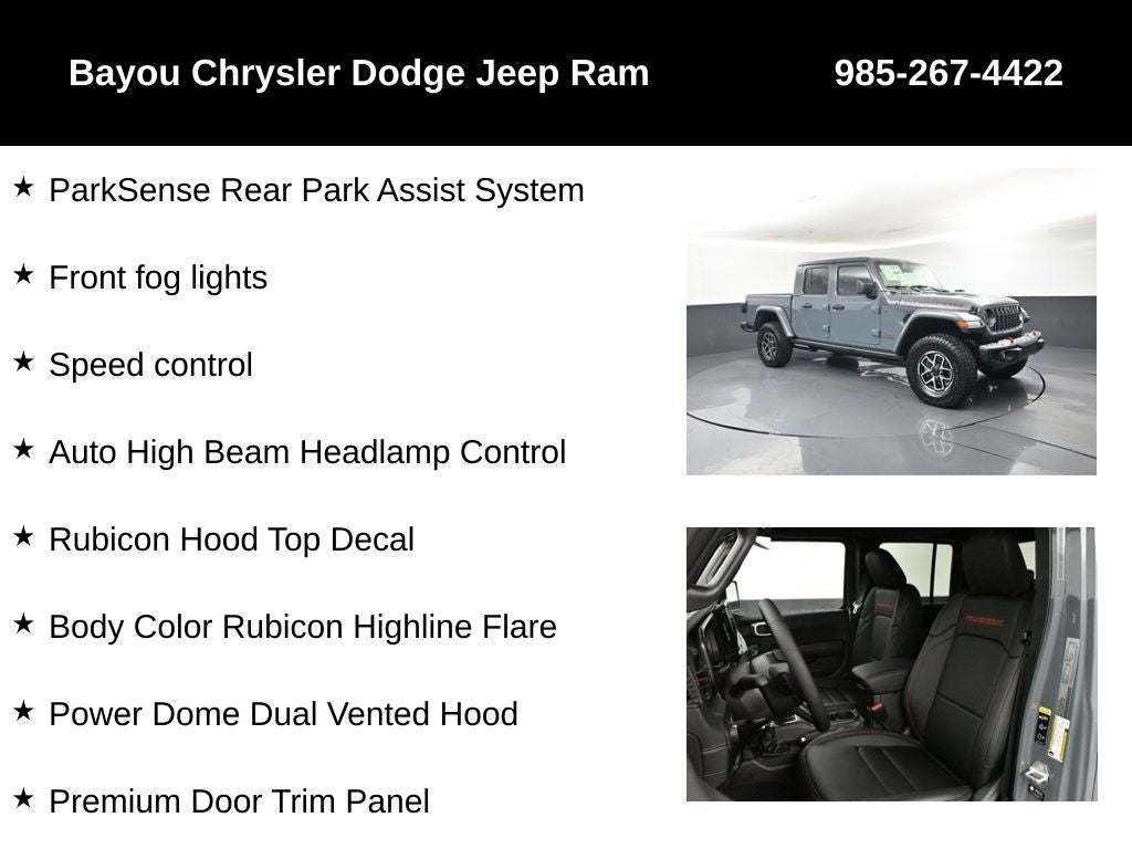 2026 Jeep Gladiator GLADIATOR RUBICON X 4X4