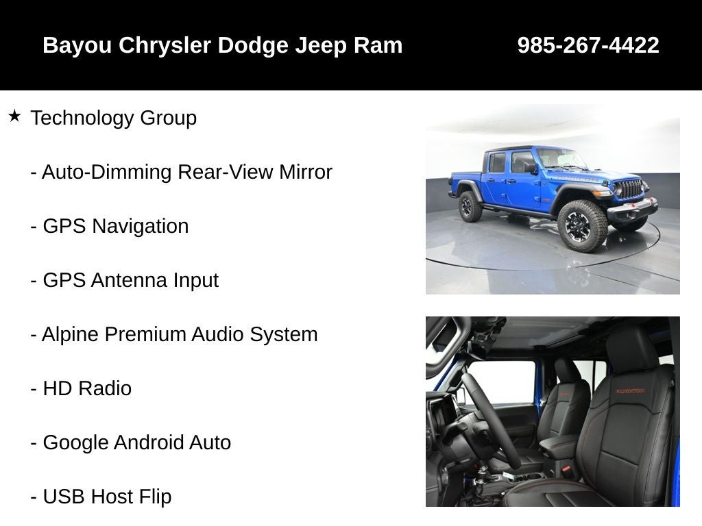 2025 Jeep Gladiator GLADIATOR RUBICON 4X4