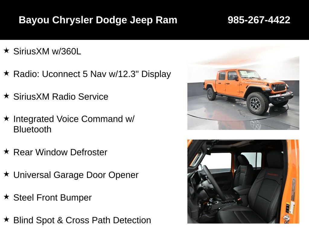 2025 Jeep Gladiator GLADIATOR RUBICON X 4X4
