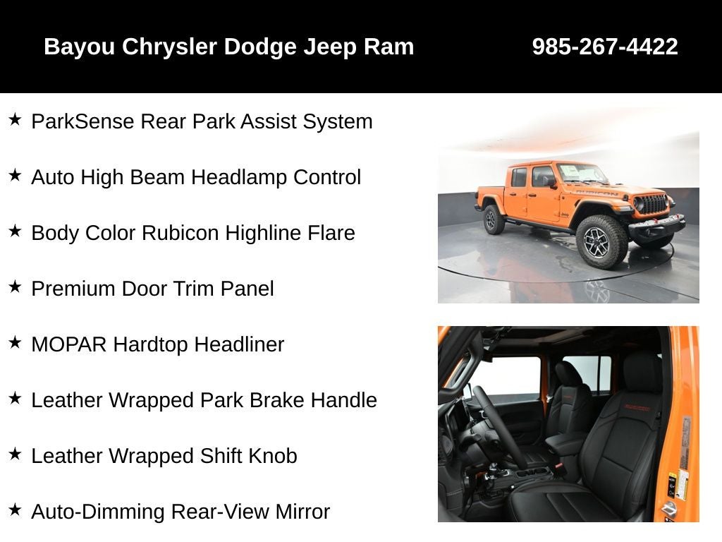 2025 Jeep Gladiator GLADIATOR RUBICON X 4X4