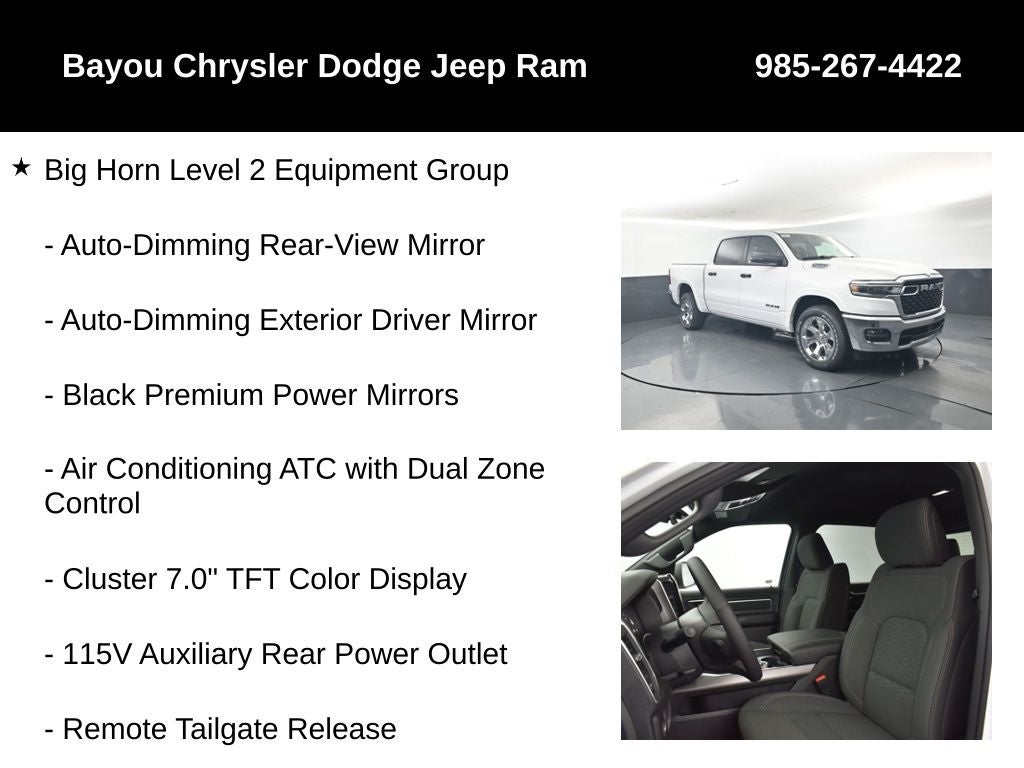 2026 RAM Ram 1500 RAM 1500 BIG HORN CREW CAB 4X2 5'7' BOX
