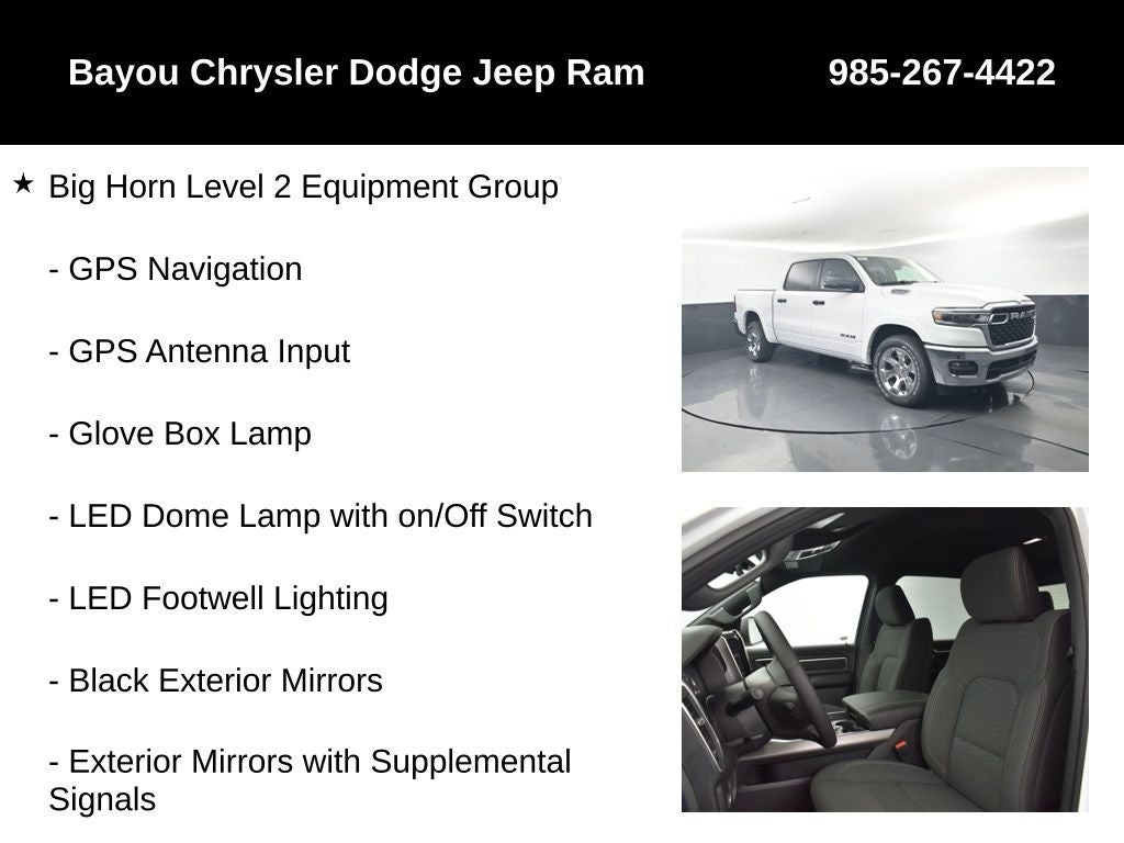 2026 RAM Ram 1500 RAM 1500 BIG HORN CREW CAB 4X2 5'7' BOX