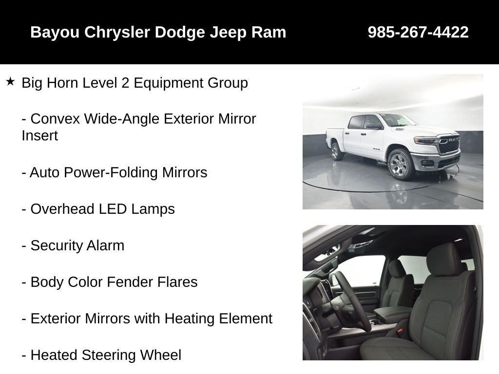2026 RAM Ram 1500 RAM 1500 BIG HORN CREW CAB 4X2 5'7' BOX