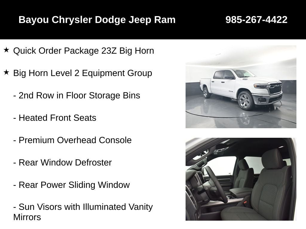 2026 RAM Ram 1500 RAM 1500 BIG HORN CREW CAB 4X2 5'7' BOX