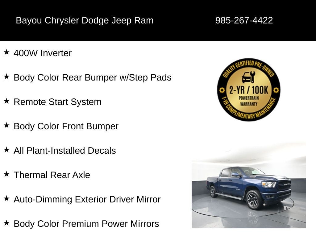 2022 RAM 1500 Big Horn Crew Cab 4x2 5'7' Box