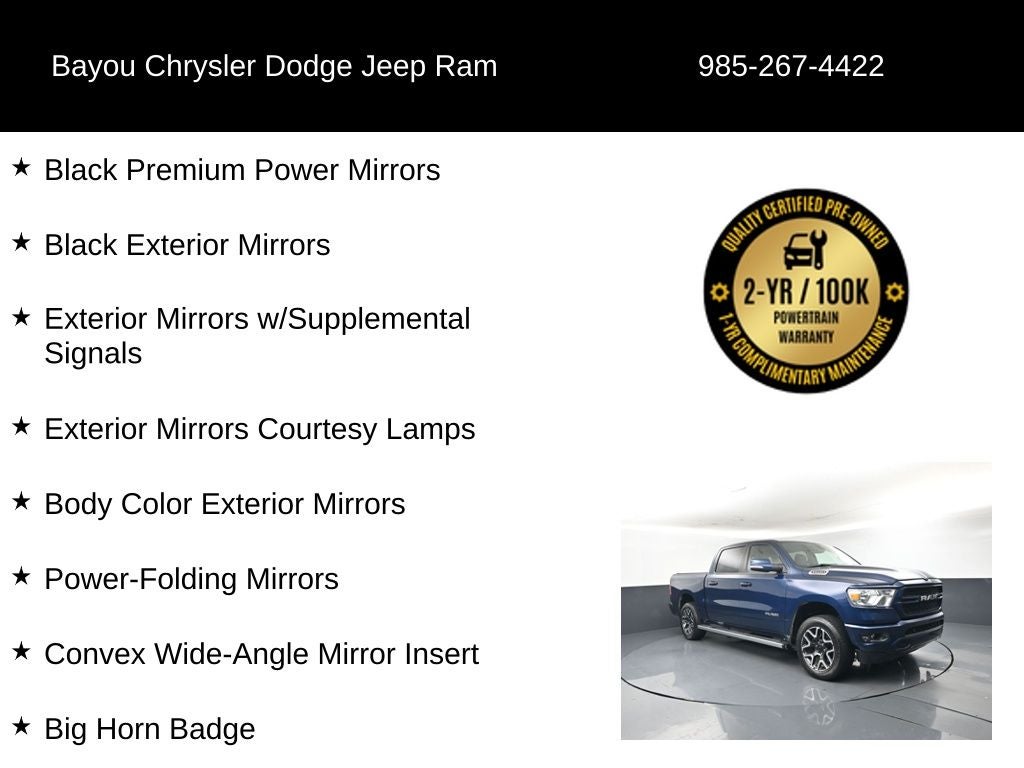 2022 RAM 1500 Big Horn Crew Cab 4x2 5'7' Box