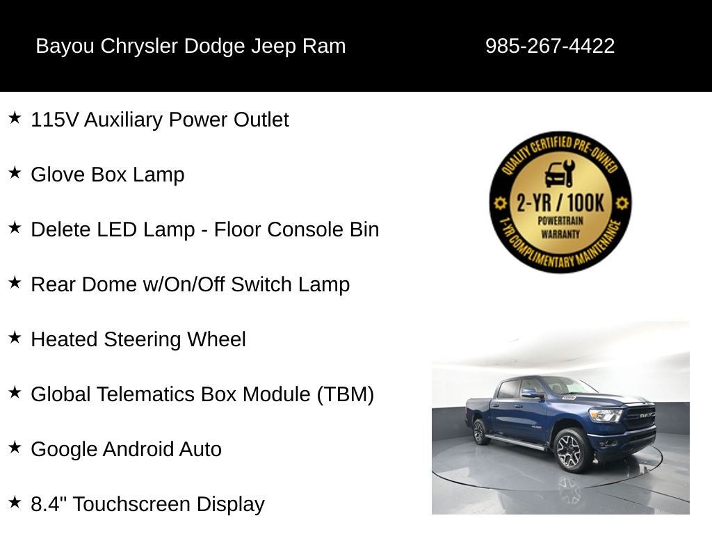 2022 RAM 1500 Big Horn Crew Cab 4x2 5'7' Box