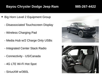 2026 RAM Ram 1500 RAM 1500 BIG HORN CREW CAB 4X4 5'7' BOX