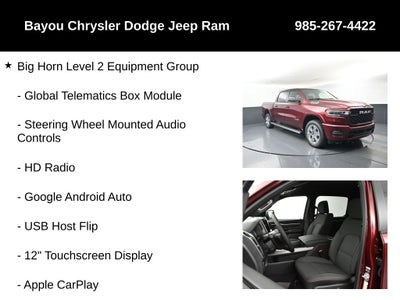 2026 RAM Ram 1500 RAM 1500 BIG HORN CREW CAB 4X4 5'7' BOX