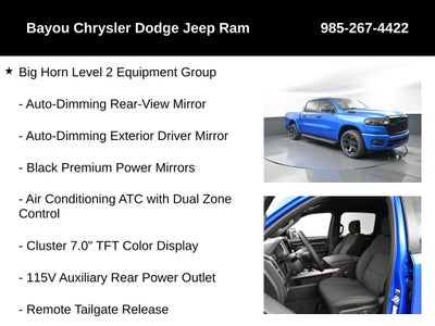 2026 RAM Ram 1500 RAM 1500 BIG HORN CREW CAB 4X4 5'7' BOX