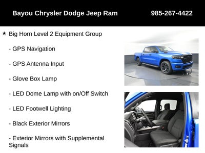 2026 RAM Ram 1500 RAM 1500 BIG HORN CREW CAB 4X4 5'7' BOX