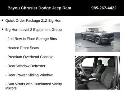 2026 RAM Ram 1500 RAM 1500 BIG HORN CREW CAB 4X4 5'7' BOX