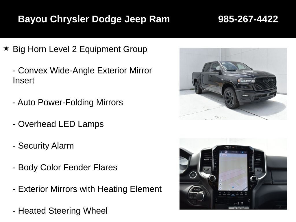 2026 RAM Ram 1500 RAM 1500 BIG HORN CREW CAB 4X4 5'7' BOX