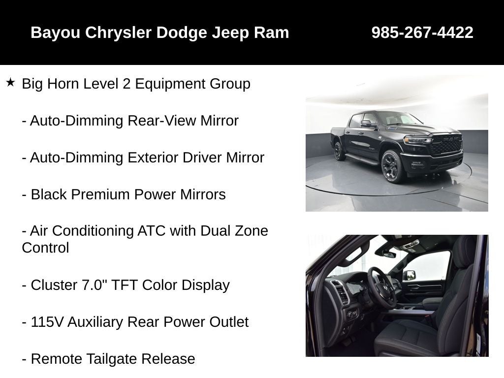 2026 RAM Ram 1500 RAM 1500 BIG HORN CREW CAB 4X4 5'7' BOX