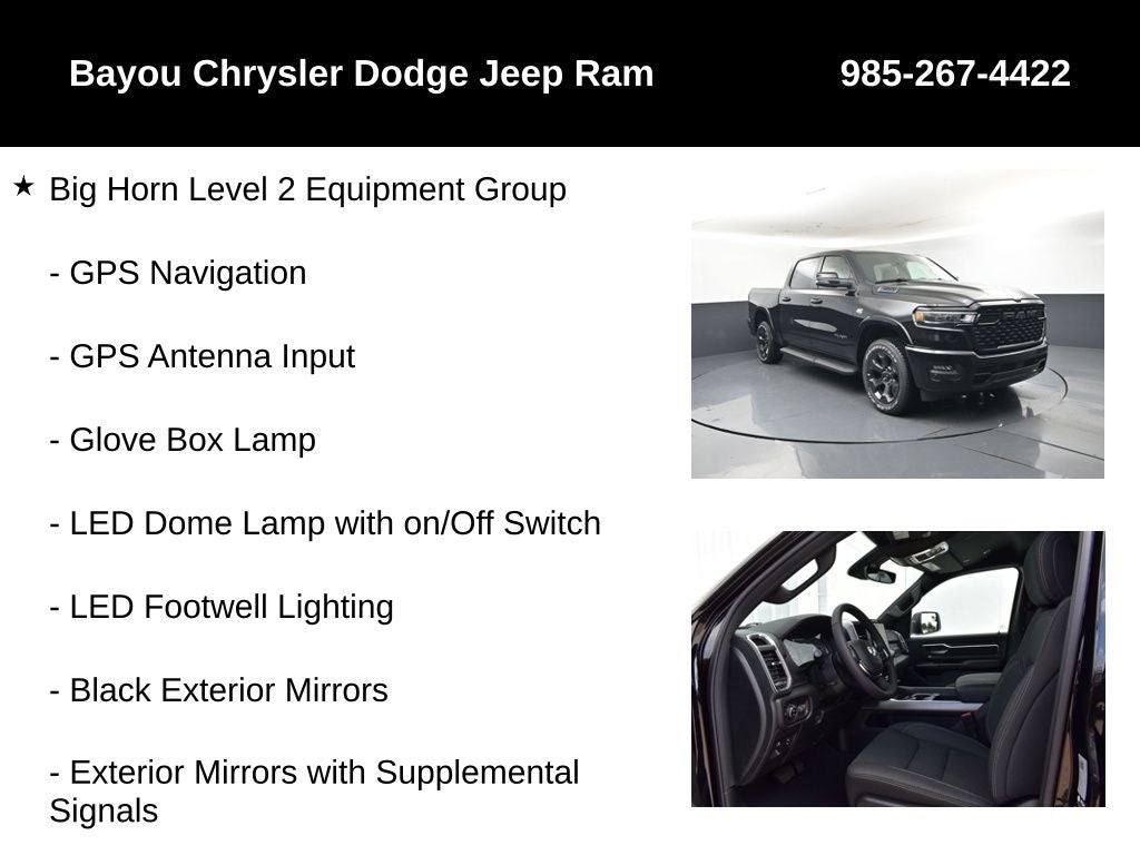 2026 RAM Ram 1500 RAM 1500 BIG HORN CREW CAB 4X4 5'7' BOX