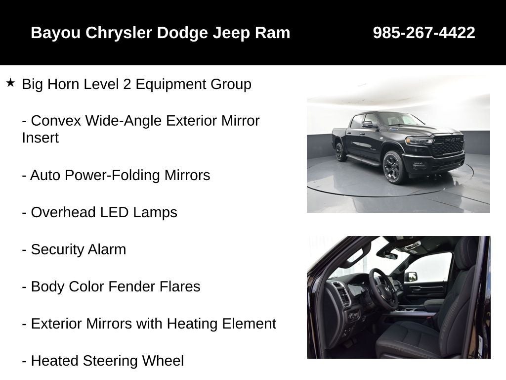 2026 RAM Ram 1500 RAM 1500 BIG HORN CREW CAB 4X4 5'7' BOX