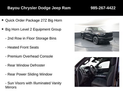 2026 RAM Ram 1500 RAM 1500 BIG HORN CREW CAB 4X4 5'7' BOX