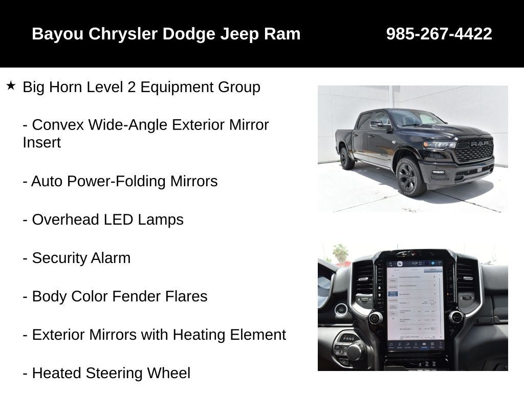2026 RAM Ram 1500 RAM 1500 BIG HORN CREW CAB 4X4 5'7' BOX