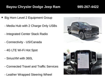 2026 RAM Ram 1500 RAM 1500 BIG HORN CREW CAB 4X4 5'7' BOX