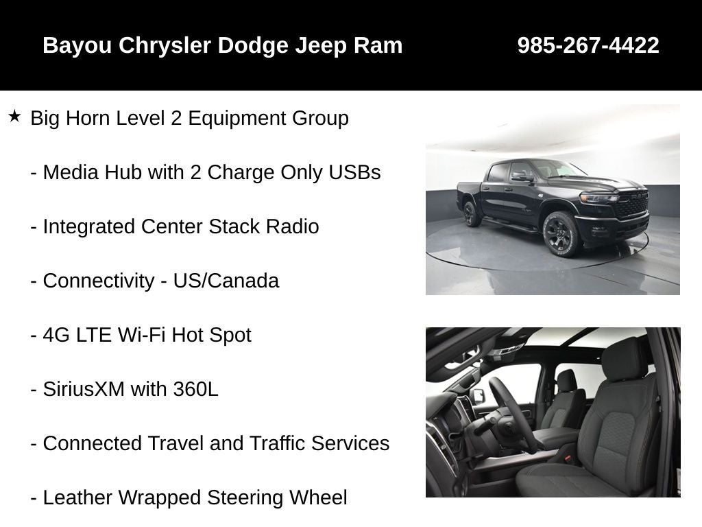 2026 RAM Ram 1500 RAM 1500 BIG HORN CREW CAB 4X4 5'7' BOX