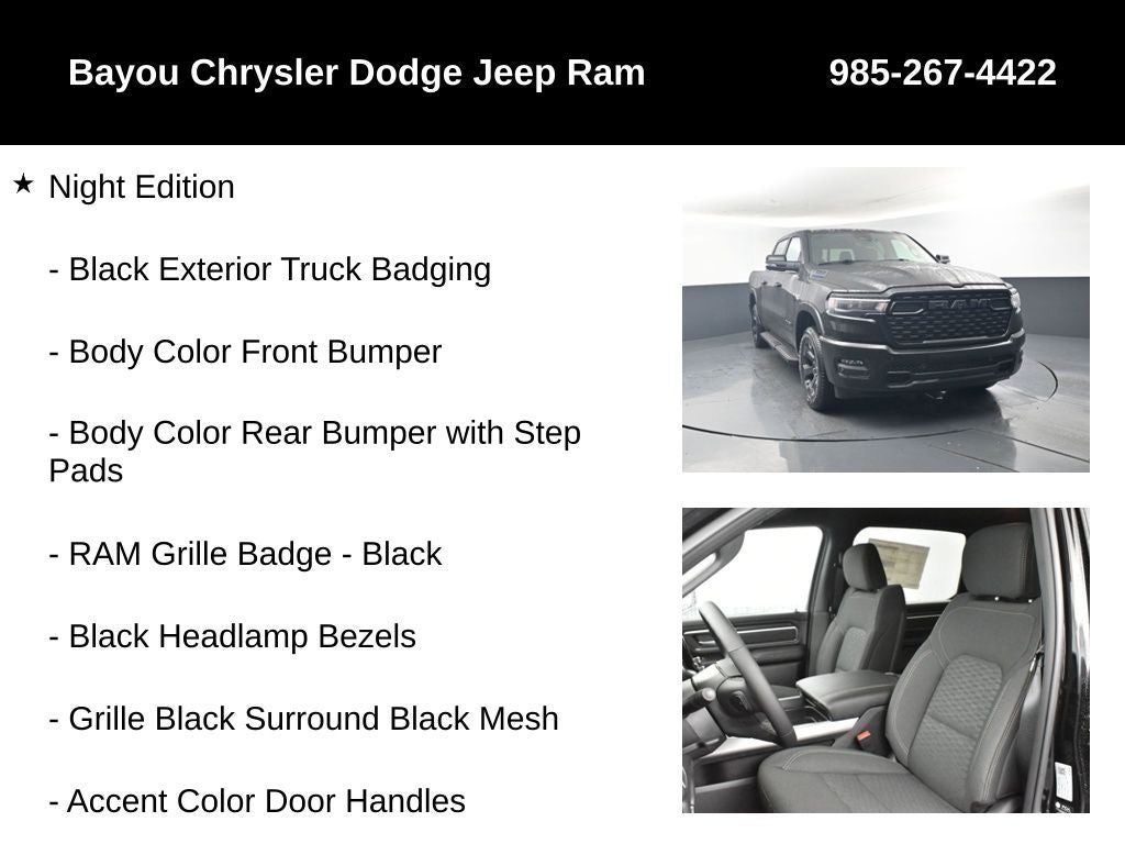 2026 RAM Ram 1500 RAM 1500 BIG HORN CREW CAB 4X4 5'7' BOX