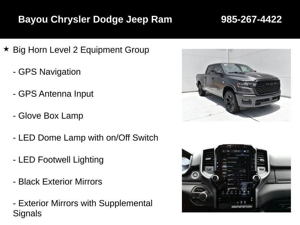 2026 RAM Ram 1500 RAM 1500 BIG HORN CREW CAB 4X4 5'7' BOX