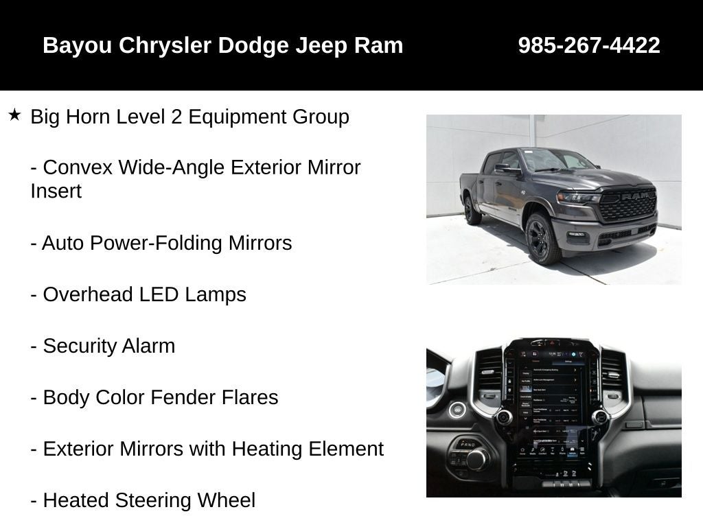 2026 RAM Ram 1500 RAM 1500 BIG HORN CREW CAB 4X4 5'7' BOX
