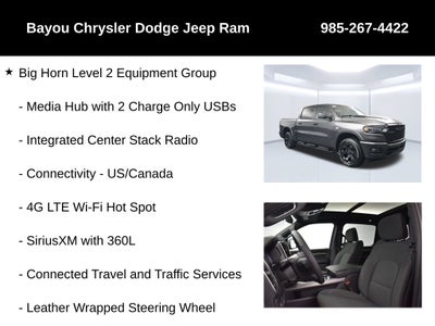 2026 RAM Ram 1500 RAM 1500 BIG HORN CREW CAB 4X4 5'7' BOX