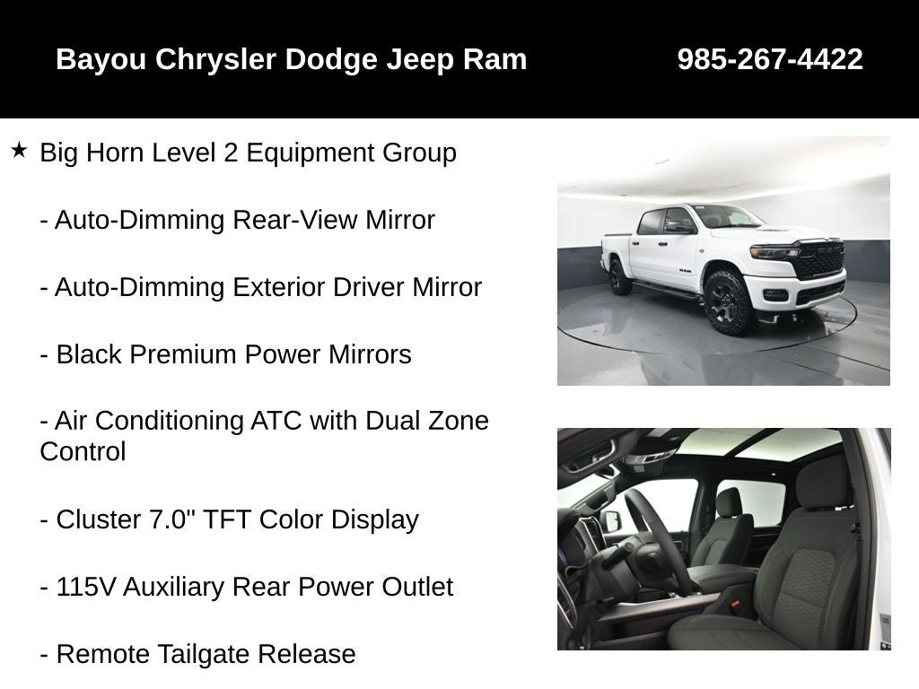 2026 RAM Ram 1500 RAM 1500 BIG HORN CREW CAB 4X4 5'7' BOX