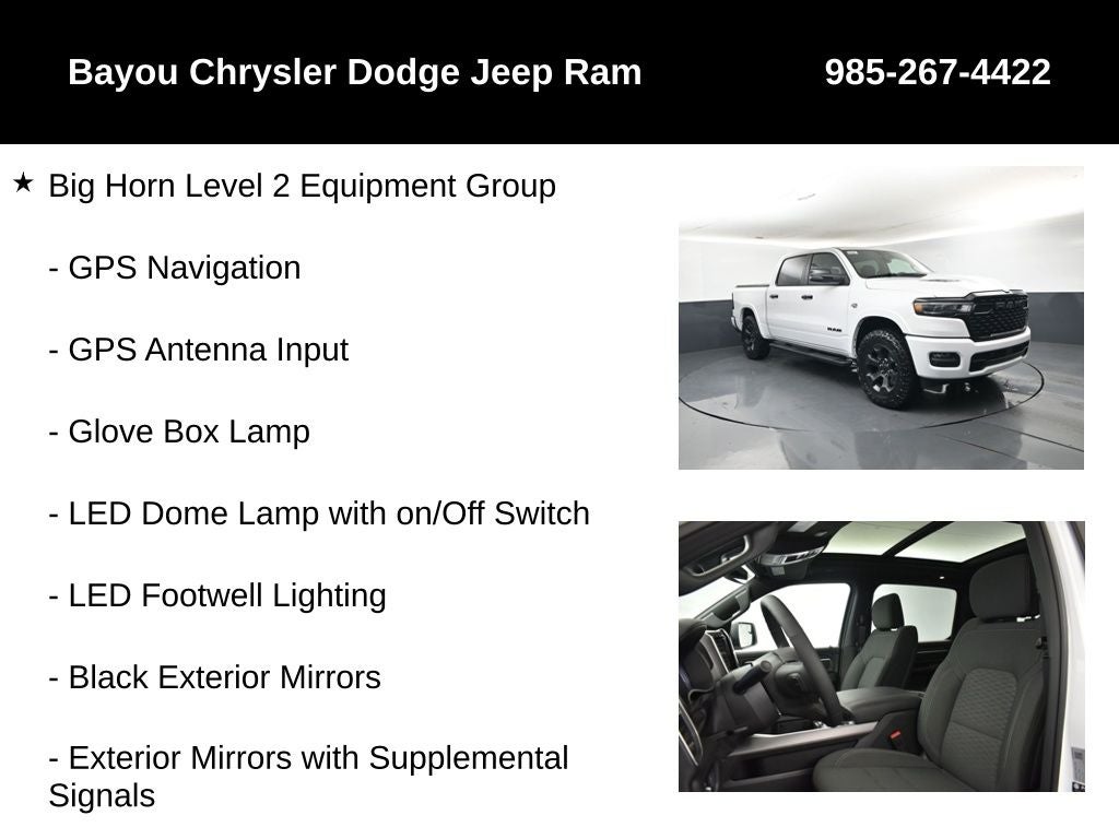 2026 RAM Ram 1500 RAM 1500 BIG HORN CREW CAB 4X4 5'7' BOX