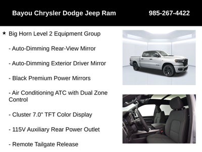 2026 RAM 1500 RAM 1500 BIG HORN CREW CAB 4X4 5'7' BOX
