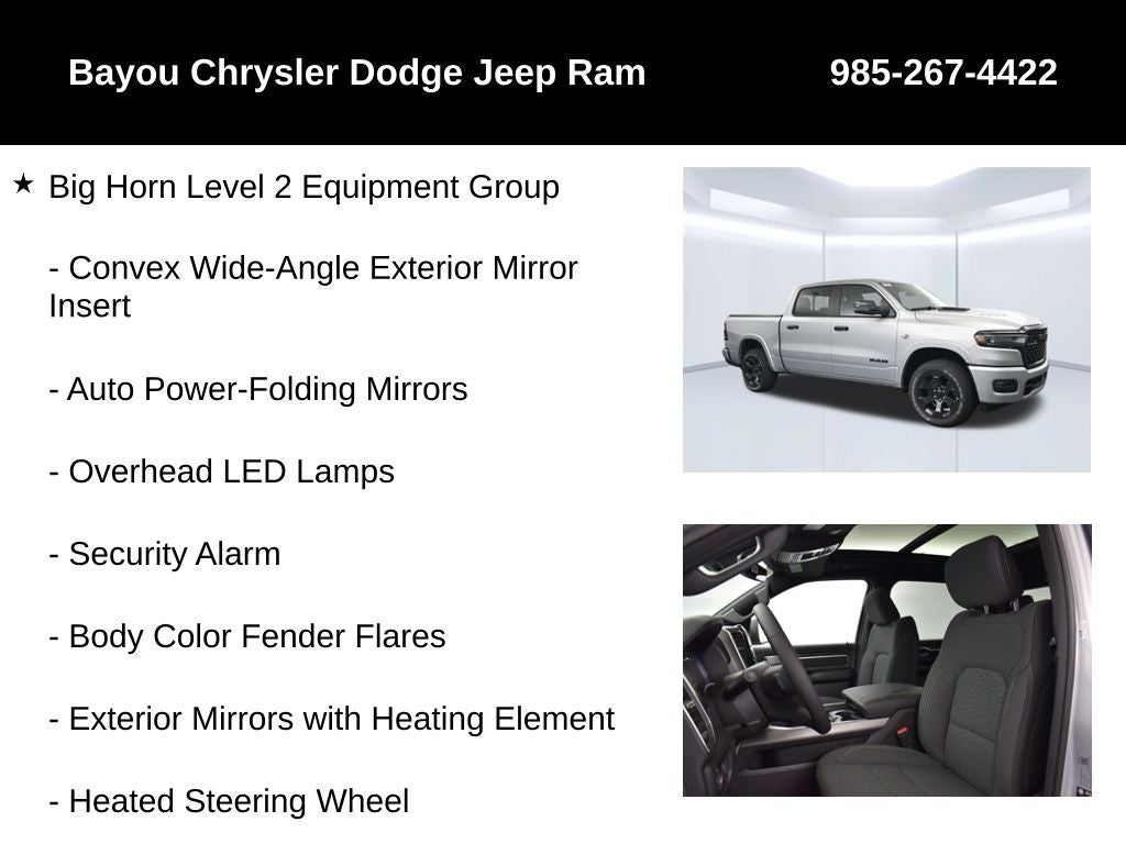 2026 RAM 1500 RAM 1500 BIG HORN CREW CAB 4X4 5'7' BOX