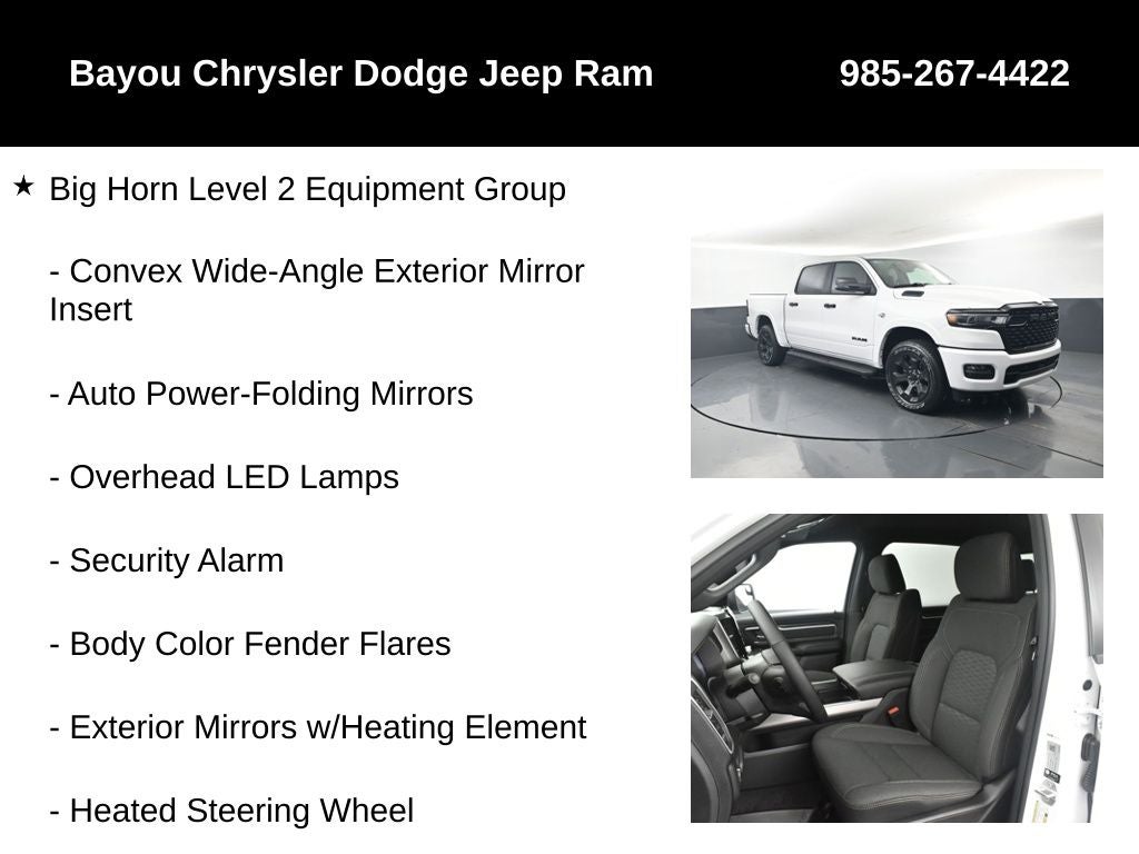 2026 RAM Ram 1500 RAM 1500 BIG HORN CREW CAB 4X4 5'7' BOX