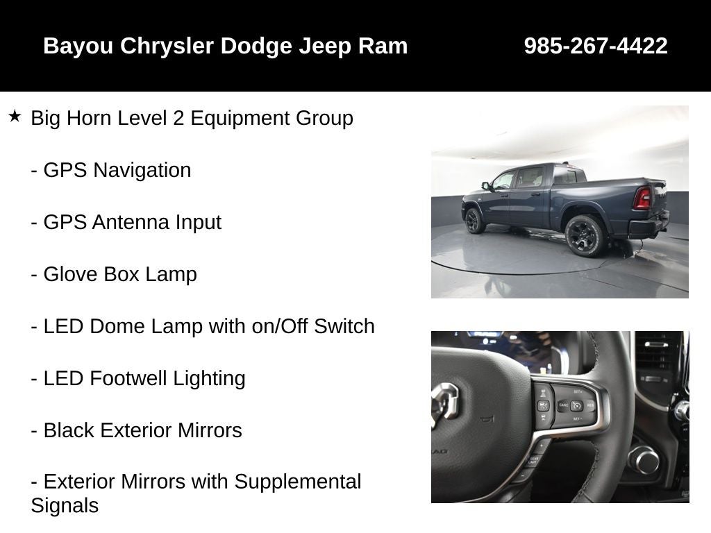 2026 RAM Ram 1500 RAM 1500 BIG HORN CREW CAB 4X4 5'7' BOX