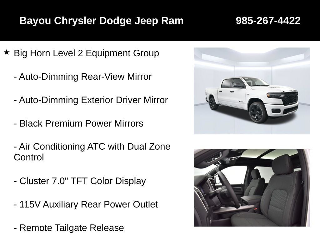 2026 RAM 1500 RAM 1500 BIG HORN CREW CAB 4X4 5'7' BOX