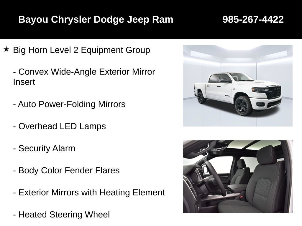 2026 RAM 1500 RAM 1500 BIG HORN CREW CAB 4X4 5'7' BOX