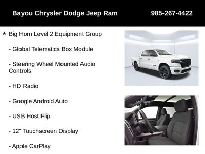 2026 RAM 1500 RAM 1500 BIG HORN CREW CAB 4X4 5'7' BOX
