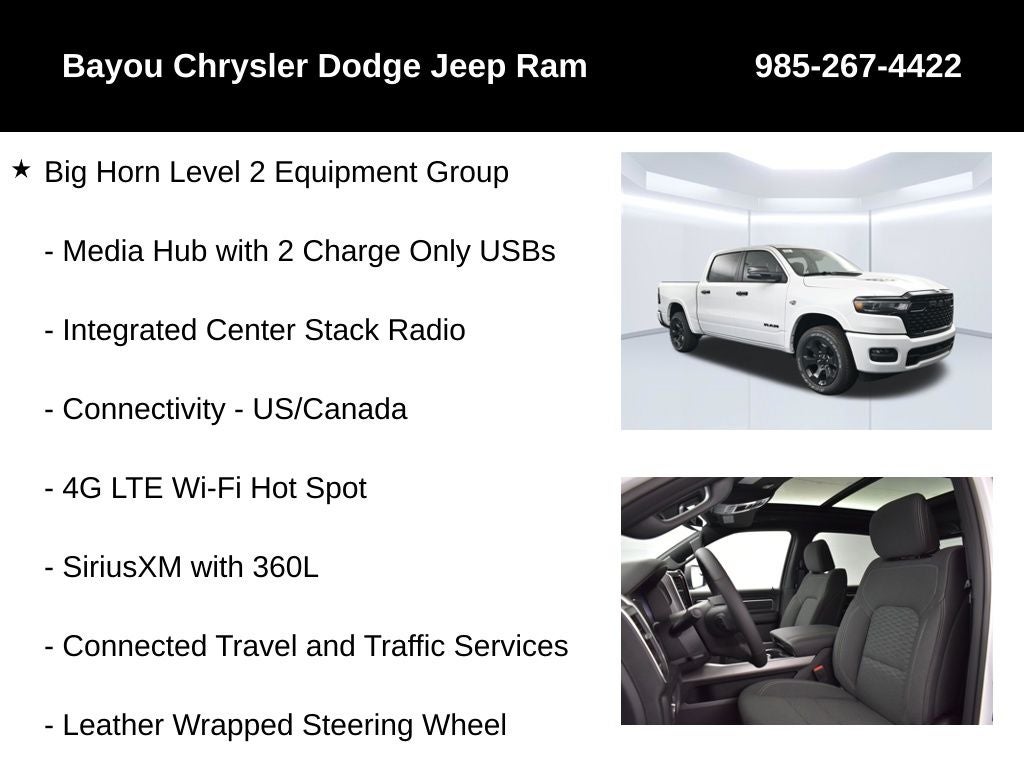 2026 RAM 1500 RAM 1500 BIG HORN CREW CAB 4X4 5'7' BOX