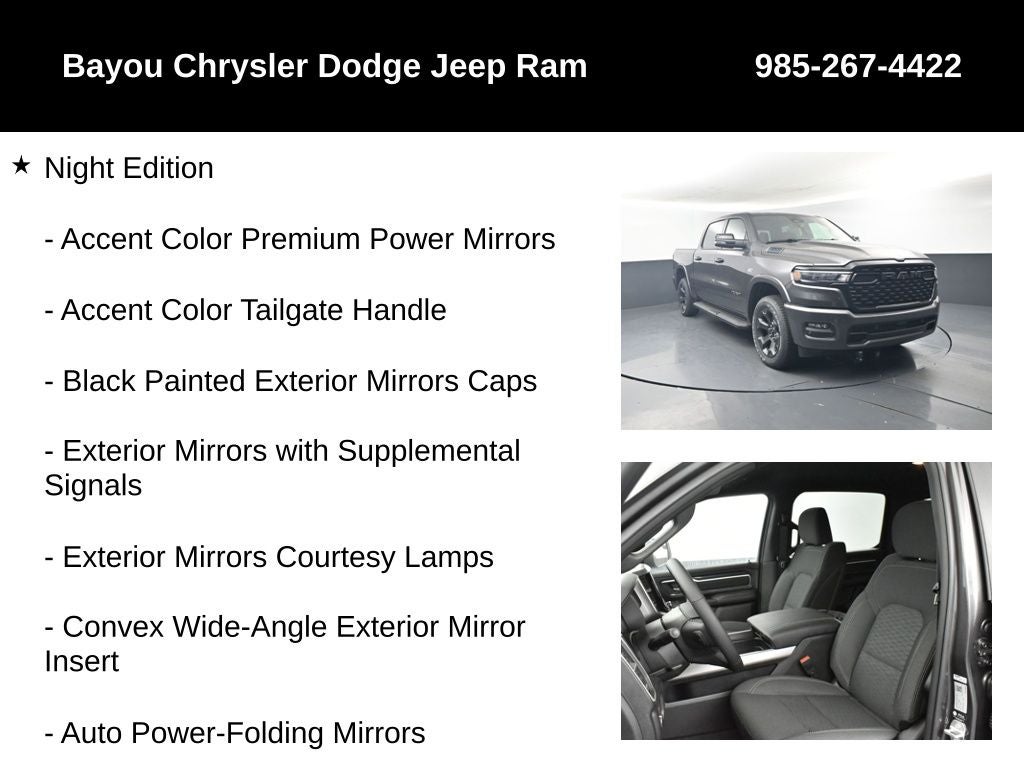 2026 RAM Ram 1500 RAM 1500 BIG HORN CREW CAB 4X4 5'7' BOX