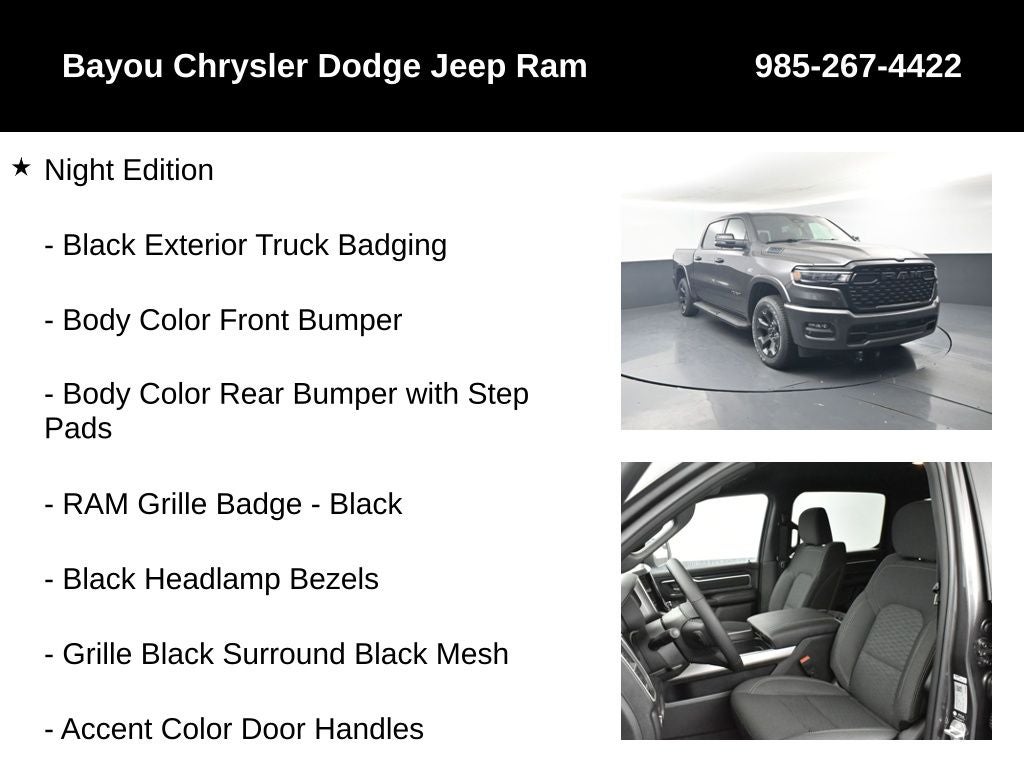 2026 RAM Ram 1500 RAM 1500 BIG HORN CREW CAB 4X4 5'7' BOX