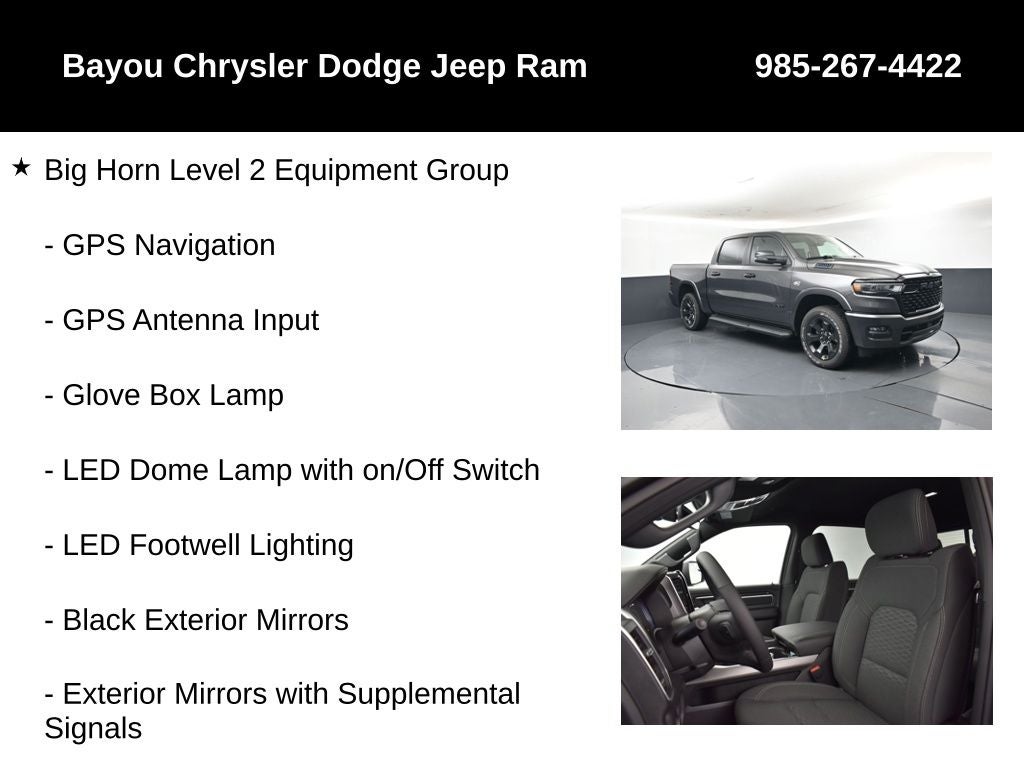 2026 RAM Ram 1500 RAM 1500 BIG HORN CREW CAB 4X4 5'7' BOX