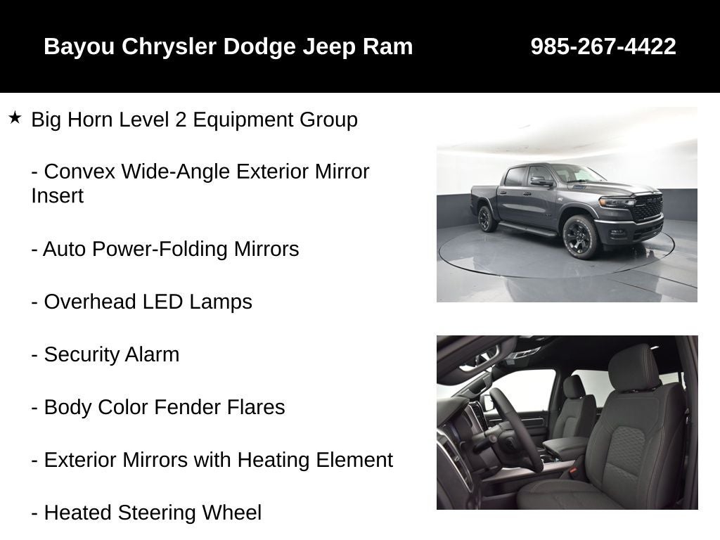 2026 RAM Ram 1500 RAM 1500 BIG HORN CREW CAB 4X4 5'7' BOX
