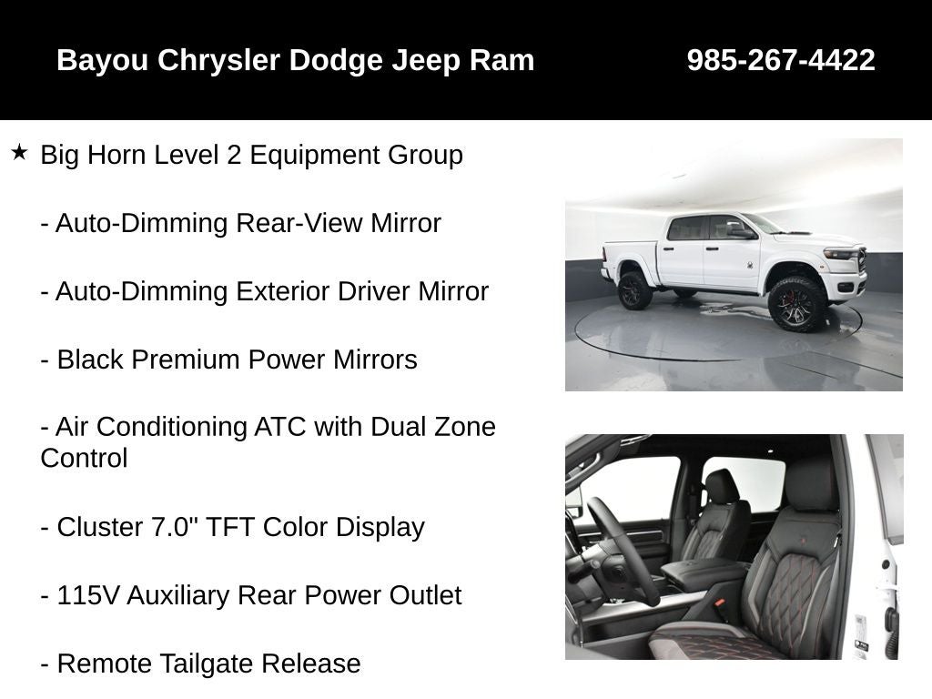 2026 RAM Ram 1500 RAM 1500 BIG HORN CREW CAB 4X4 5'7' BOX