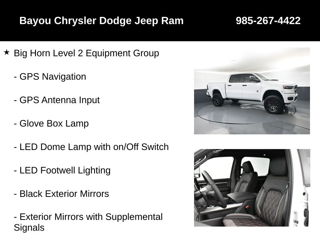 2026 RAM Ram 1500 RAM 1500 BIG HORN CREW CAB 4X4 5'7' BOX