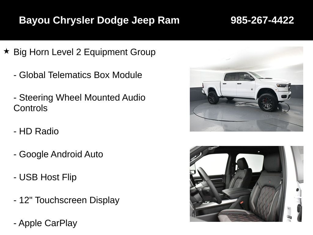 2026 RAM Ram 1500 RAM 1500 BIG HORN CREW CAB 4X4 5'7' BOX