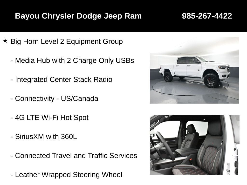2026 RAM Ram 1500 RAM 1500 BIG HORN CREW CAB 4X4 5'7' BOX
