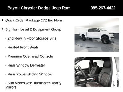2026 RAM Ram 1500 RAM 1500 BIG HORN CREW CAB 4X4 5'7' BOX